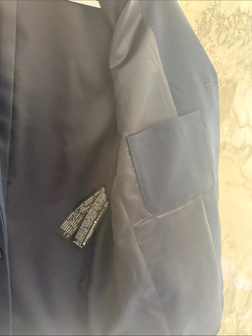 ZARA Navy Single-Button Kids Blazer